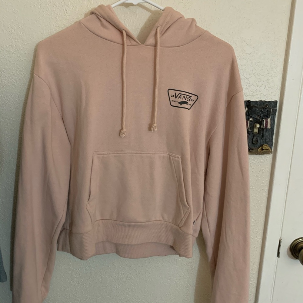 vans light pink sweatshirt